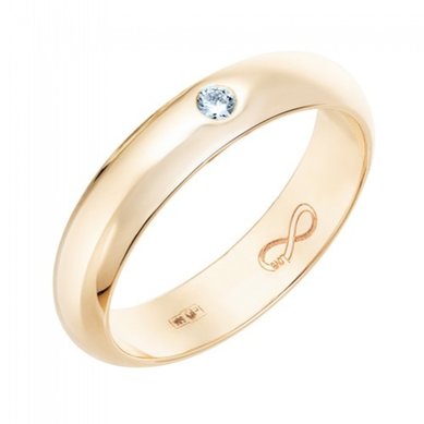 Обручальное кольцо R01-WED-00015-М12307 - Ювелирный салон Московский ювелирный завод