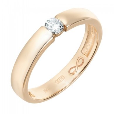 Обручальное кольцо R01-WED-00022-М12312 - Ювелирный салон Московский ювелирный завод